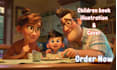 do children book illustrations and kids story book illustrations
