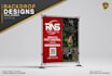 trade show banner, backdrop, retractable banner for your exhibition, booth