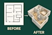 design 2d and 3d floor plans with autocad and realistic rendering