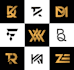 design luxury an initial letters monogram logo