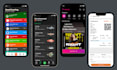 modern UI UX design for mobile app using figma