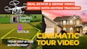 edit real estate drone video ,promo video with motion graphics