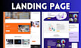 design and redesign responsive landing page by using wix and squrespace