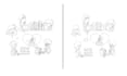 do spot the difference between coloring pages for kids and adult