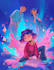 draw colorful children story book and comic pages