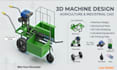 design industrial machine parts and assemblies in 3d cad