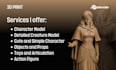 sculpt high detailed 3d characters for 3d printing