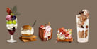 do custom digital food illustrations for menus and branding