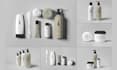 do cosmetic supplement bottle shampoo perfume label design and packaging design