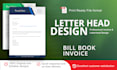 do professional invoice, xero template, letterhead design