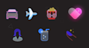 create glass morphism icons or any type icon for you