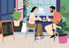 draw colourful digital illustration