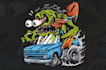 draw monster rat fink illustration cartoon style
