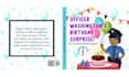 design a captivating children book cover front and back