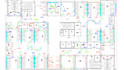 single line diagram, mep, lighting power, fire, cctv layout