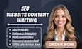 be your SEO website content writer, copywriting, website copy, content writer