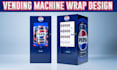 make professional vending machine, atm machine wrap design