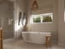 do bathroom interior design in 3d and render
