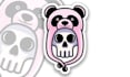 design cute skull emoticon, stickers, character