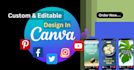 create any custom design using canva