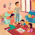 do bright modern colorful children book illustrations