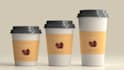 design paper cup and coffee cups and mug