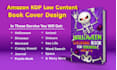 do high quality KDP low content book cover design