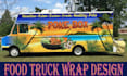 design stylish food truck wrap,