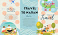 design a top level  travel poster