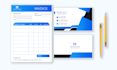 design professional price list, invoice, letterhead, quotation