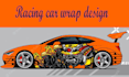 do a racing car wrap design