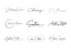 design signature, handwritten, scripted, cursive logo