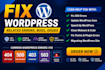 fix wordpress errors, bugs, issues, and elementor problems