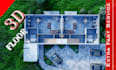 give beautiful 3d floor plan render or isometric  view from your floor plan