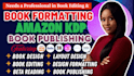format your self help book for kdp ebook and paperback, book editing