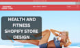 design health and fitness shopify store supplement weight loss product website