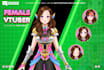 design custom female vtuber model rigging for streamers