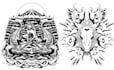 do cool hand drawn black and white ink illustrations