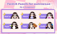 create awesome twitch panel for you