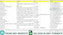 scrape email addresses from any website or directory