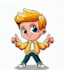 create bright unique cartoon character