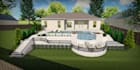 create backyard, patio, pool, frontyard, landscape design
