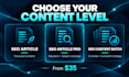 write expert SEO content built for search intent and organic growth