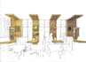 hand draw architectural interior and conceptual sketch