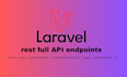 develop laravel rest API endpoints with mysql