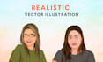 design realistic vector emoji, illustrations and portraits from photo