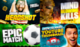 design premium clickbait youtube thumbnail