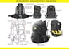 design custom bag and backpack with detailed tech packs
