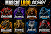 premium mascot logo design