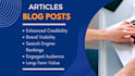 write SEO friendly articles, content, and creative slogans